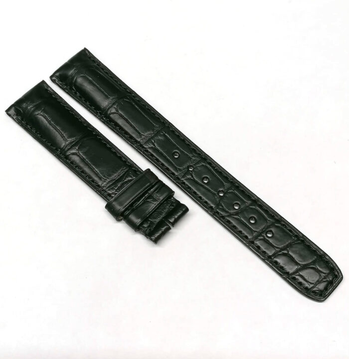 Baume&Mercier Cinturino nero opaco alligatore, 18mm - immagine 3