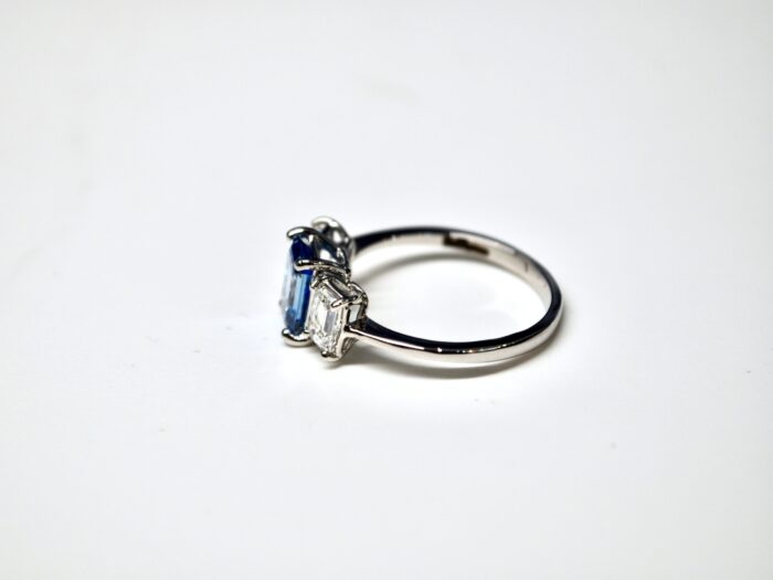 Ring Lab_Grown Blue Fancy Diamond 1.28ct, IGI - immagine 5