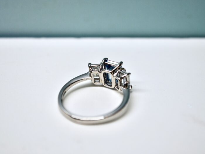 Ring Lab_Grown Blue Fancy Diamond 1.28ct, IGI - immagine 3