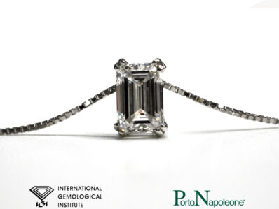 Pendente Lab_Grown Diamond Emerald 2,04ct, E VS1