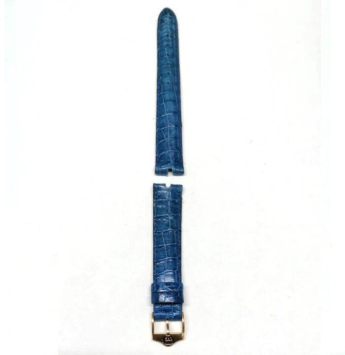 Gucci Cinturino pelle Blue stampa cocco, 16mm - immagine 3