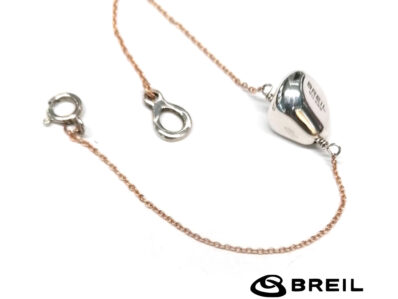 Breil Bracciale Sasso, Soffio,  Argento e oro rosa, 16cm