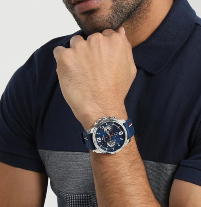 Tommy Hilfiger Orologio Multifunzioni Black, 45mm - immagine 5