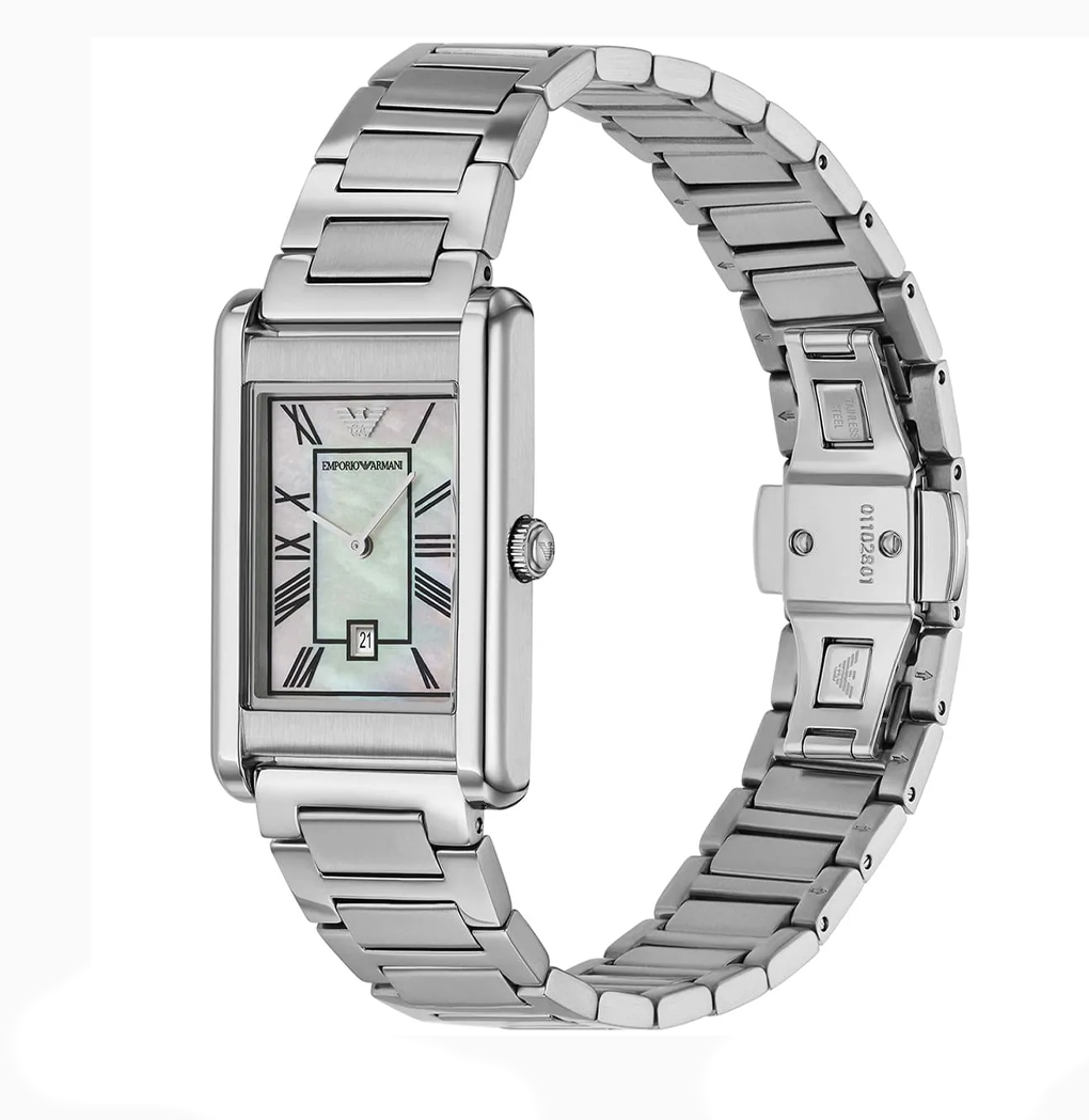 Emporio Armani orologio rettangolare "Gino" - immagine 3