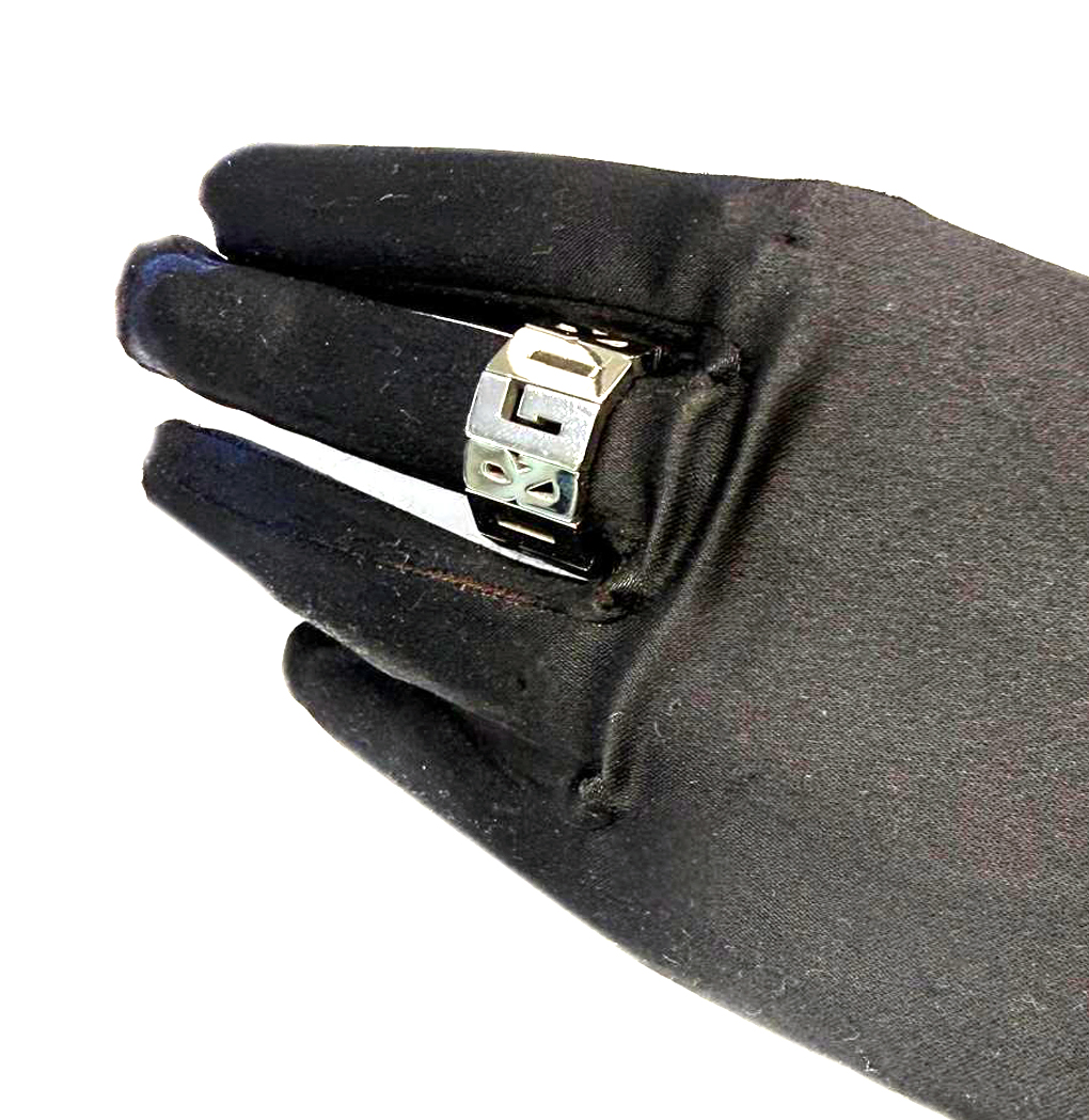 D&G Anello acciaio lucido con loghi, 15mis - immagine 6