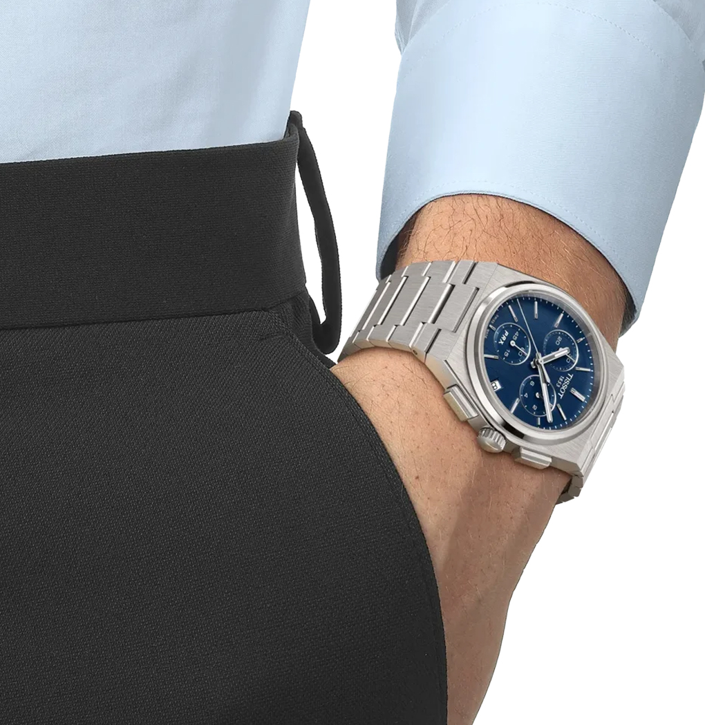 TISSOT PRX Crono Quartz, Blue, 41mm - immagine 6