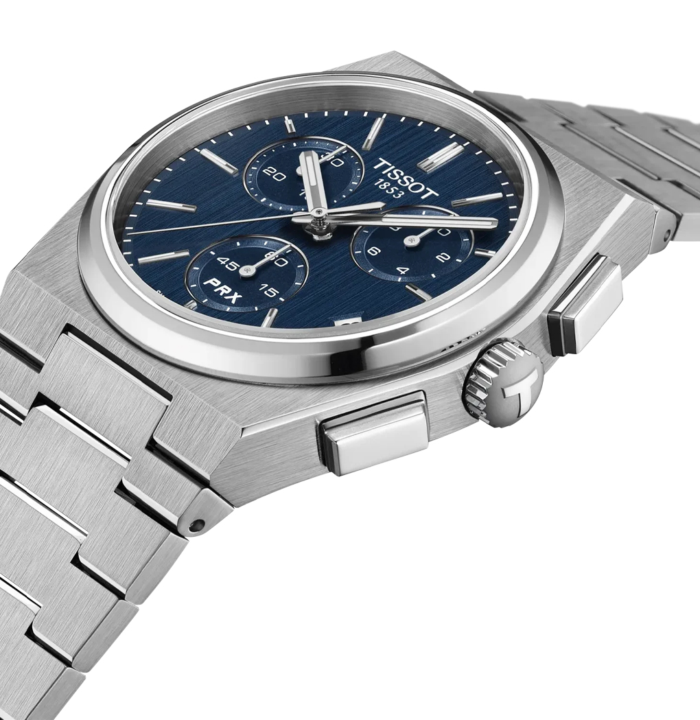 TISSOT PRX Crono Quartz, Blue, 41mm - immagine 3