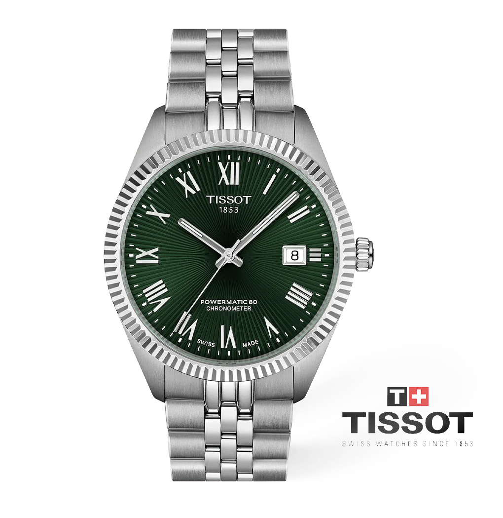 TISSOT Ballade COSC, Powermatic 80, Green, 39mm