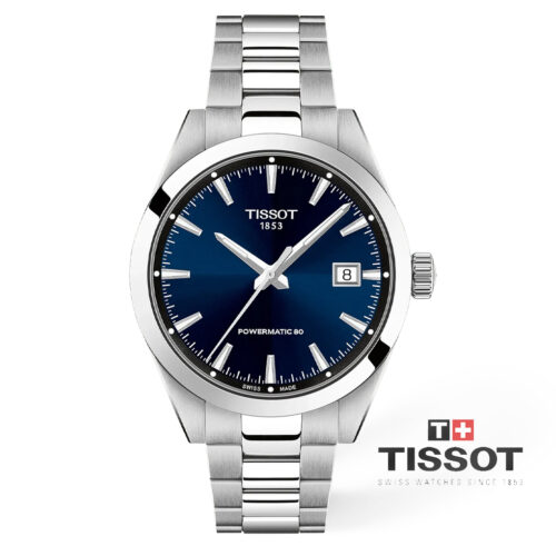 TISSOT Gentleman Powermatic 80, 38mm, Blue