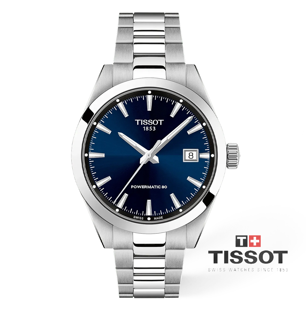 TISSOT Gentleman Powermatic 80, 38mm, Blue
